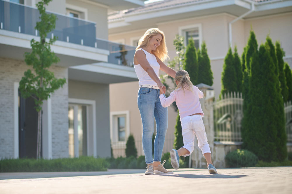 Mother Daughter at Home